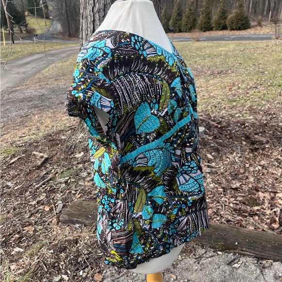 CATO ASSORTED LEAF PATTERN WOMENS XL TOP - Picture 4 of 10